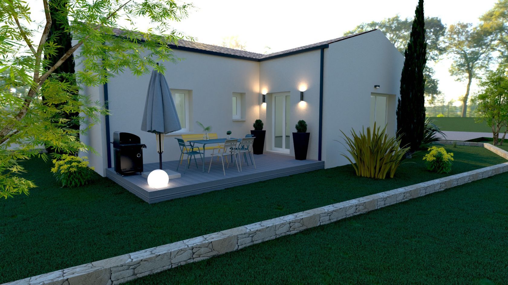 terrain à vendre viabilisé de 404m2 en vente à TOUVRE (16600)