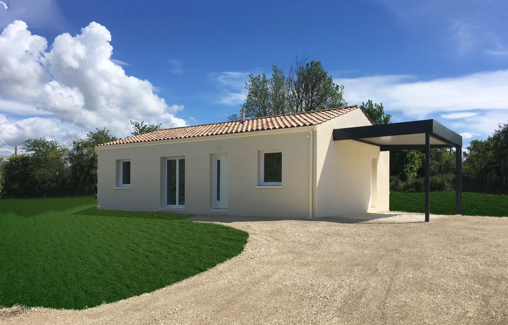 maison à vendre de 65m2 à L'HERBERGEMENT