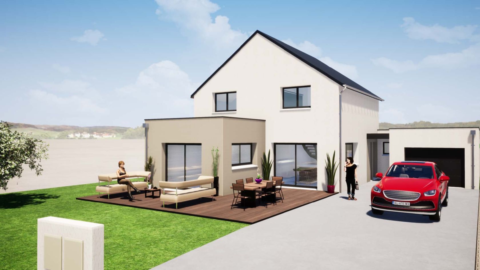 maison individuelle de 133m2 en vente à FONTAINE-ETOUPEFOUR (14790)