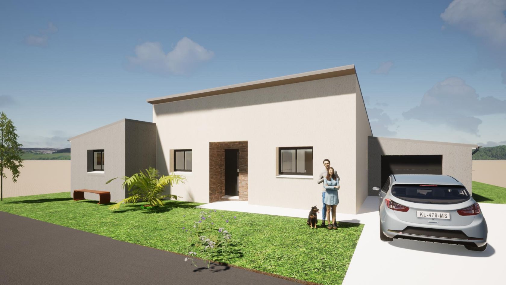 maison individuelle de 102m2 disponible à BIEVILLE-BEUVILLE (14112)