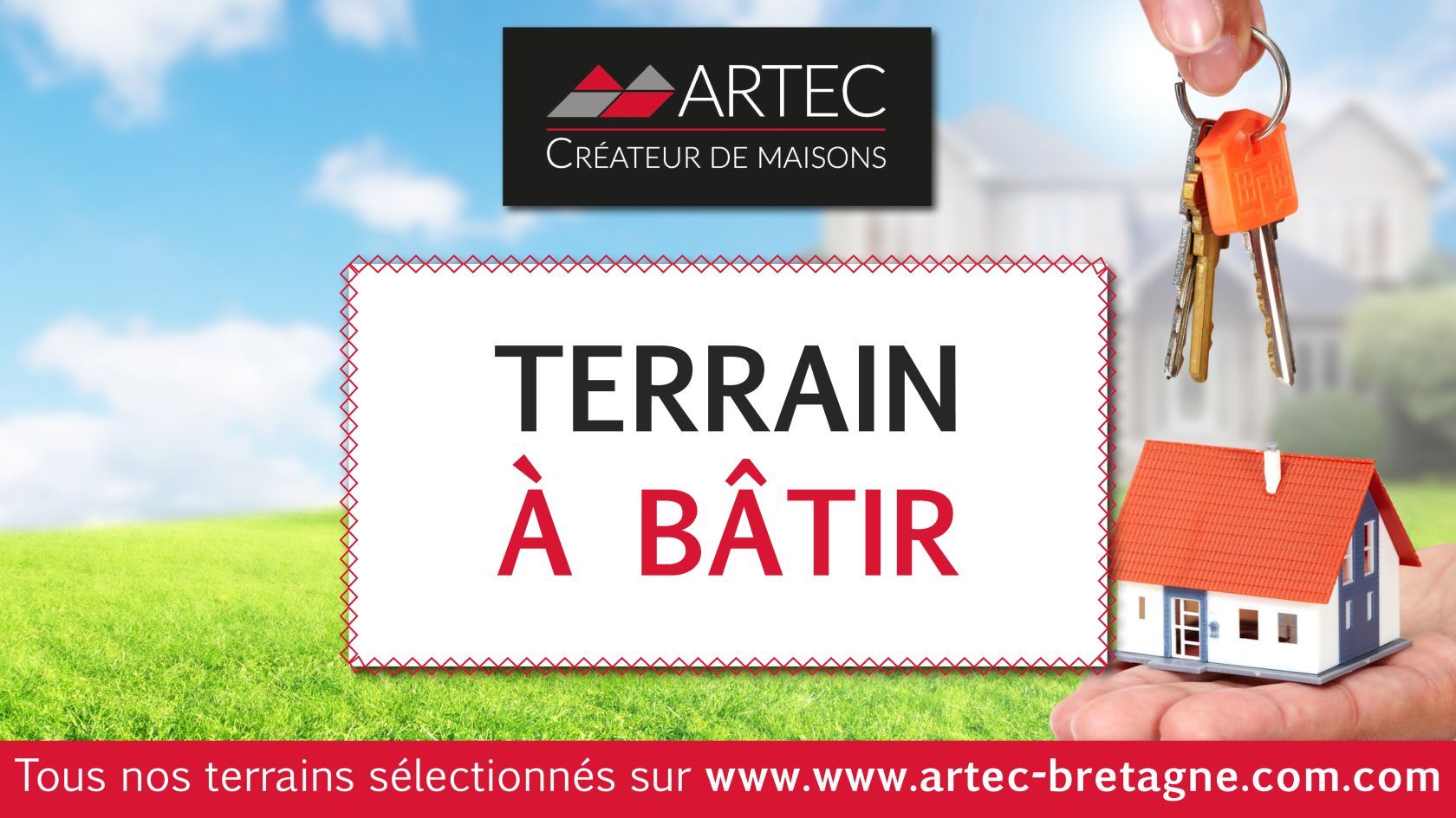 Beau terrain à batir viabilisé disponible à BAULON