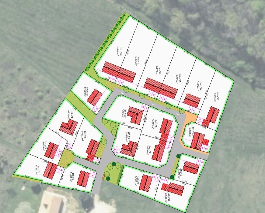 Magnifique terrain viabilisé de 428m2 en vente à LA CHAPELLE-DES-POTS (17100)