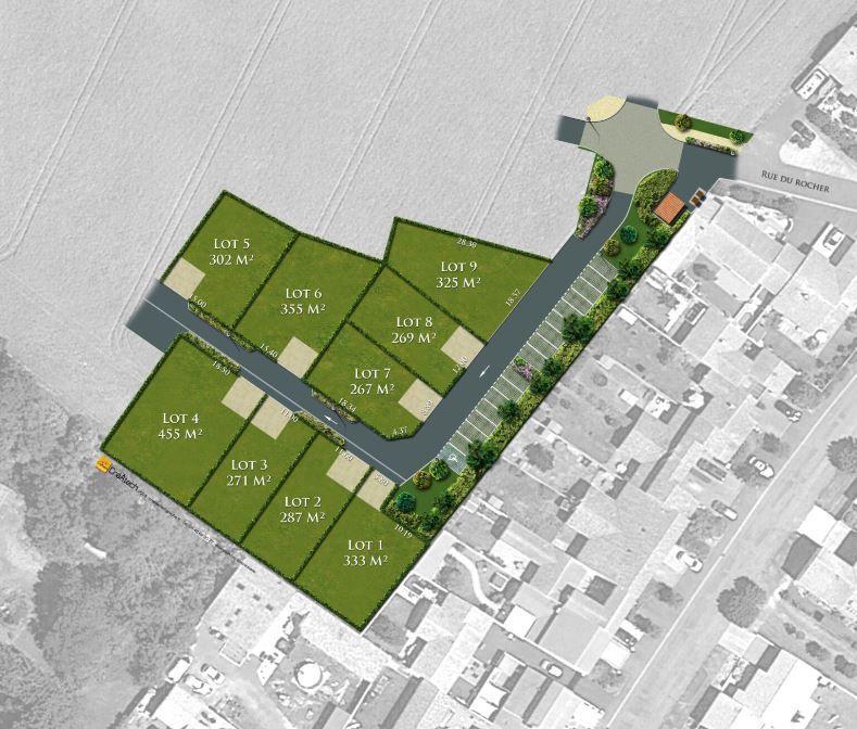 terrain constructible viabilisé en vente à VILLEDOUX