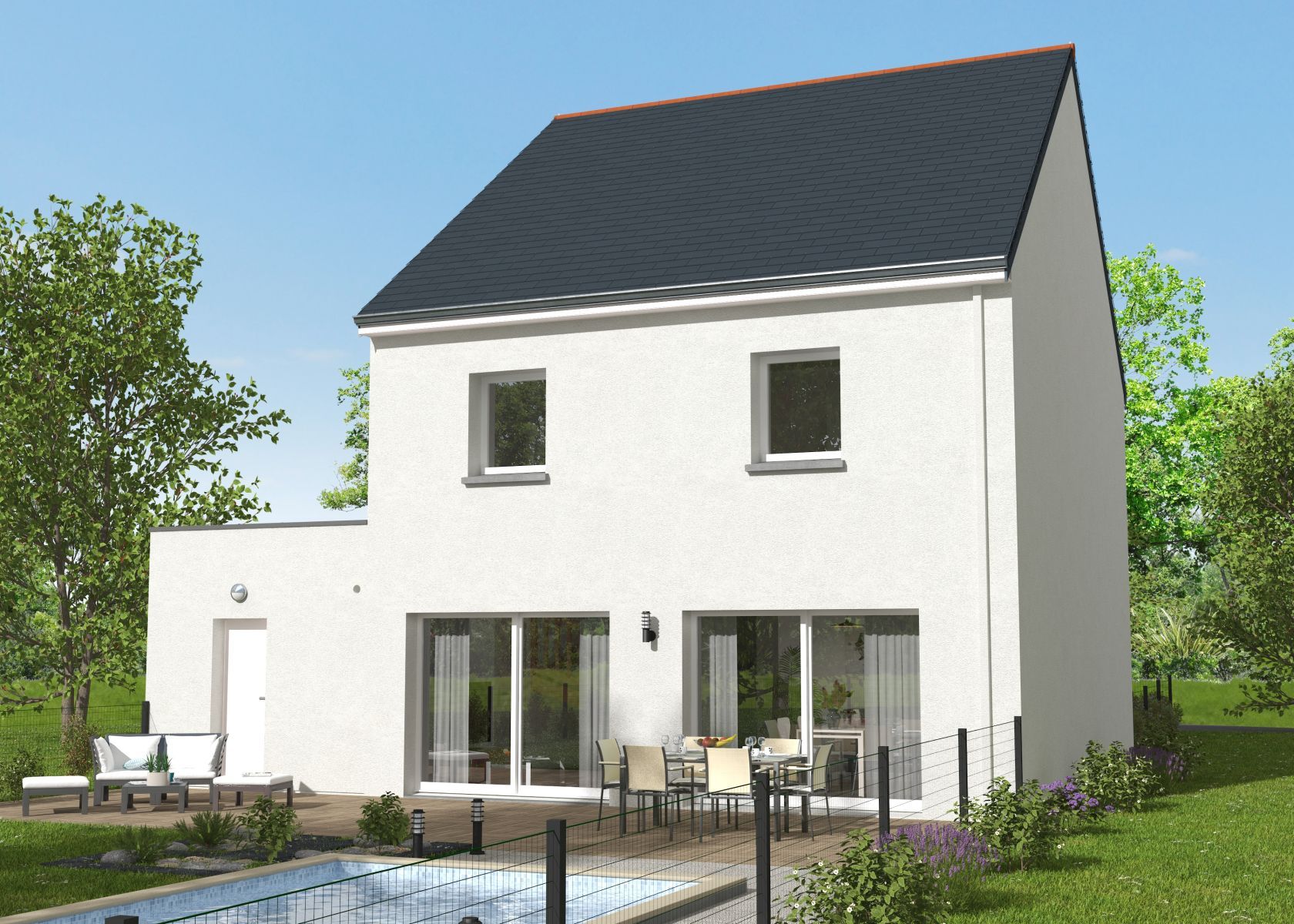 Très belle maison individuelle de 95m2 en vente à DOURDAIN (35450)