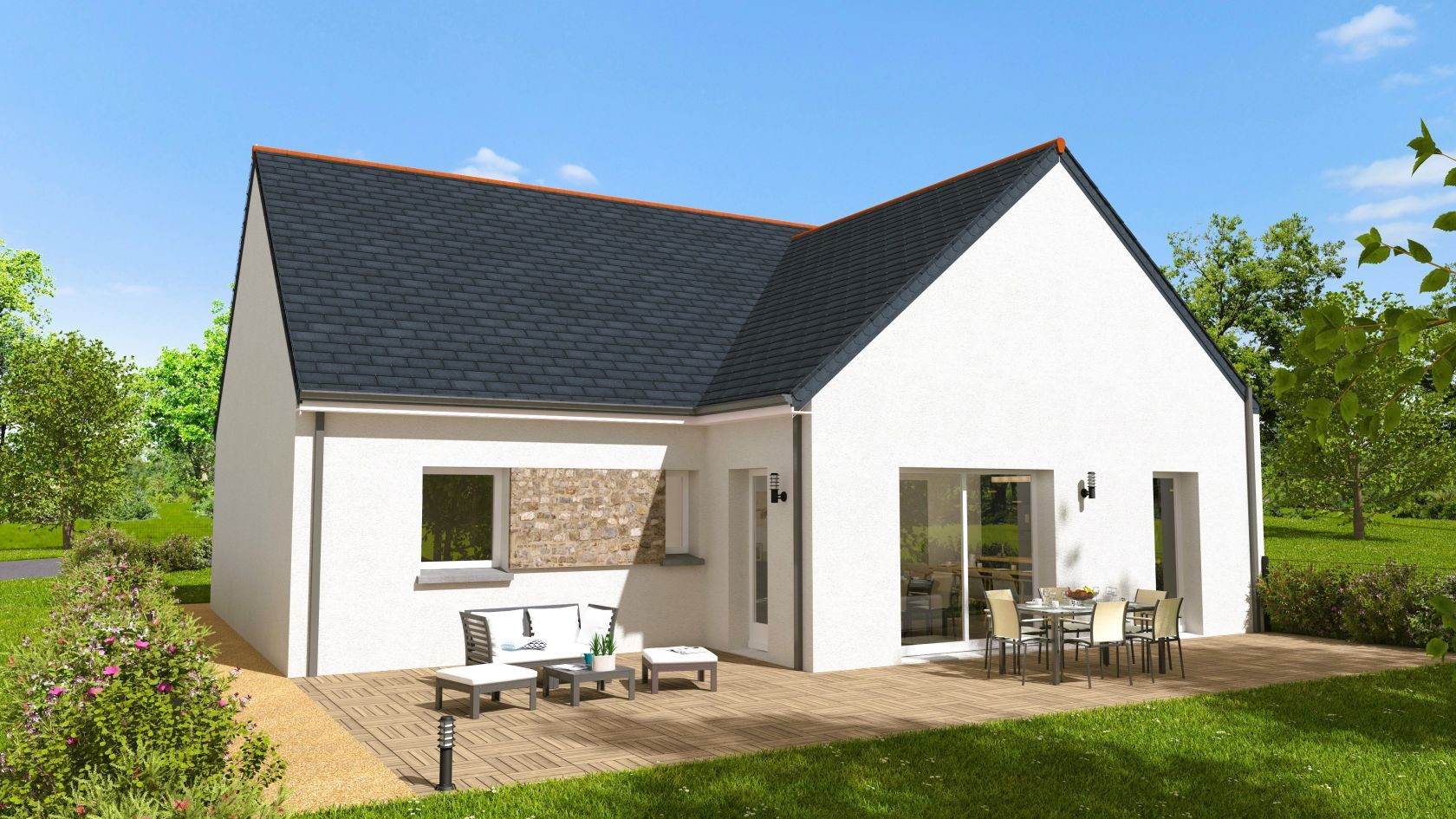 Jolie maison individuelle de 90m2 disponible à LANVOLLON (22290)
