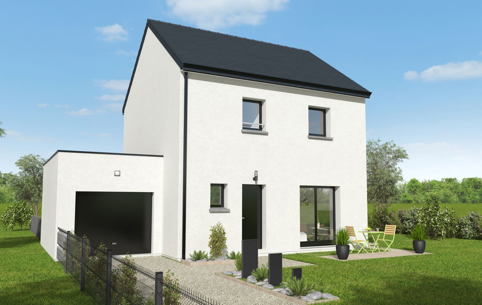 maison à construire de 85m2 à LE COURS (56230)