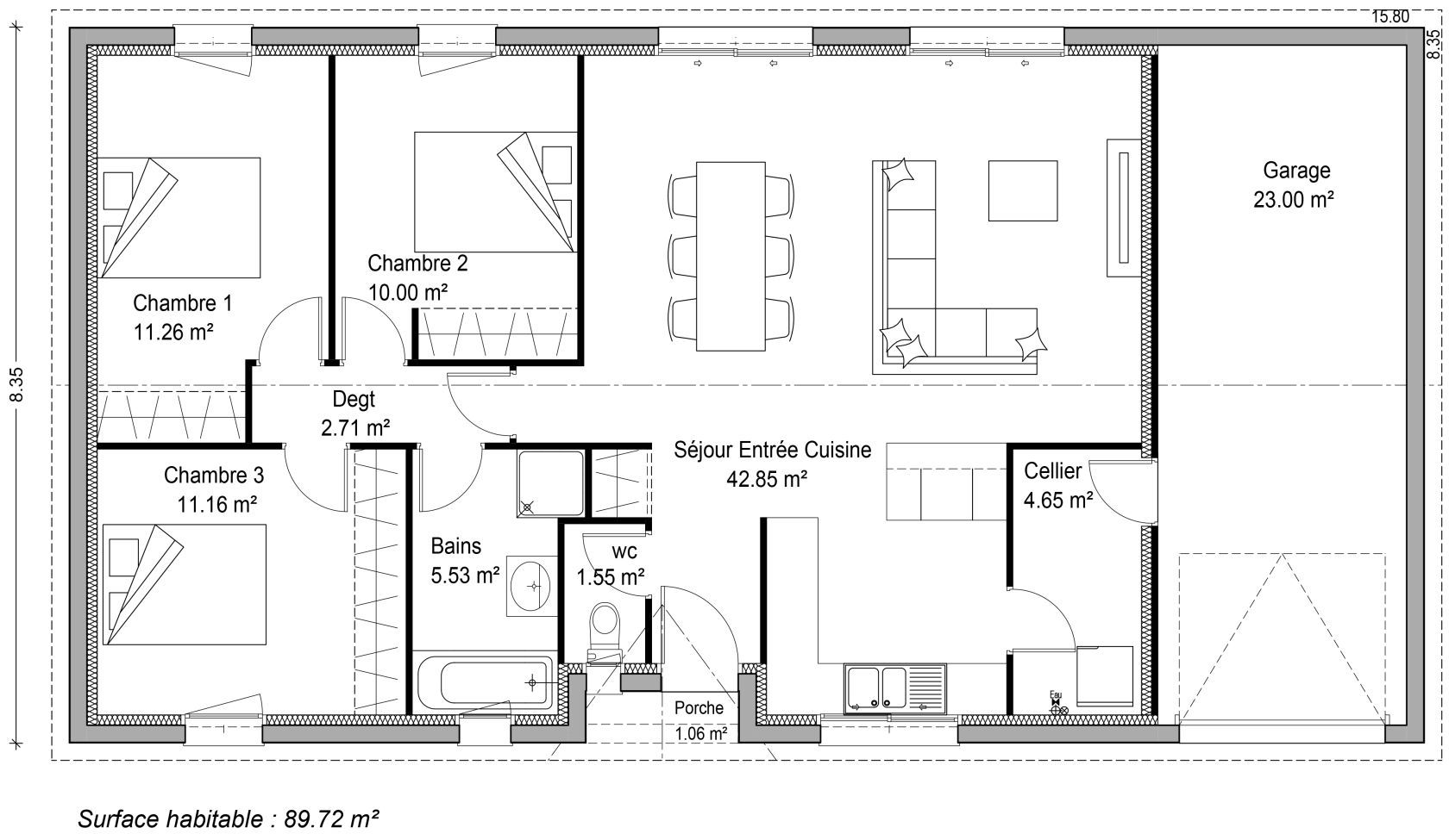 PLAN SITE INTERNET LINA 90m²