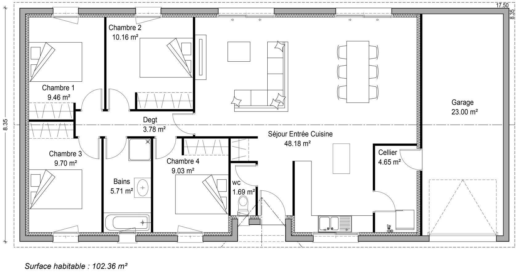 PLAN SITE INTERNET LINA 102m²