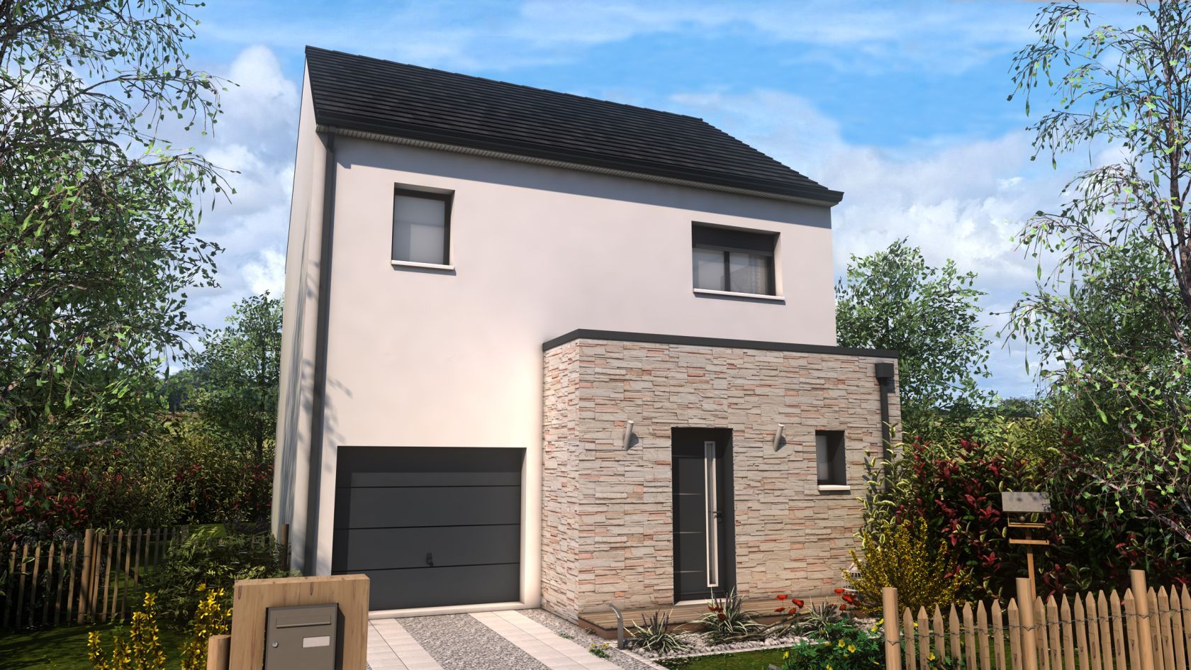 maison individuelle de 95.85m2 à LA NEUVILLE-EN-HEZ