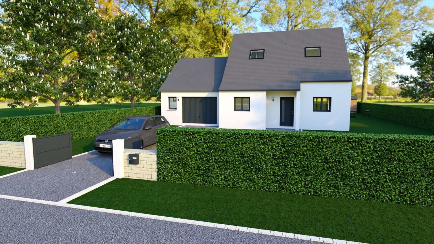 Agréable terrain constructible de 960m2 en vente à GUIGNECOURT (60480)