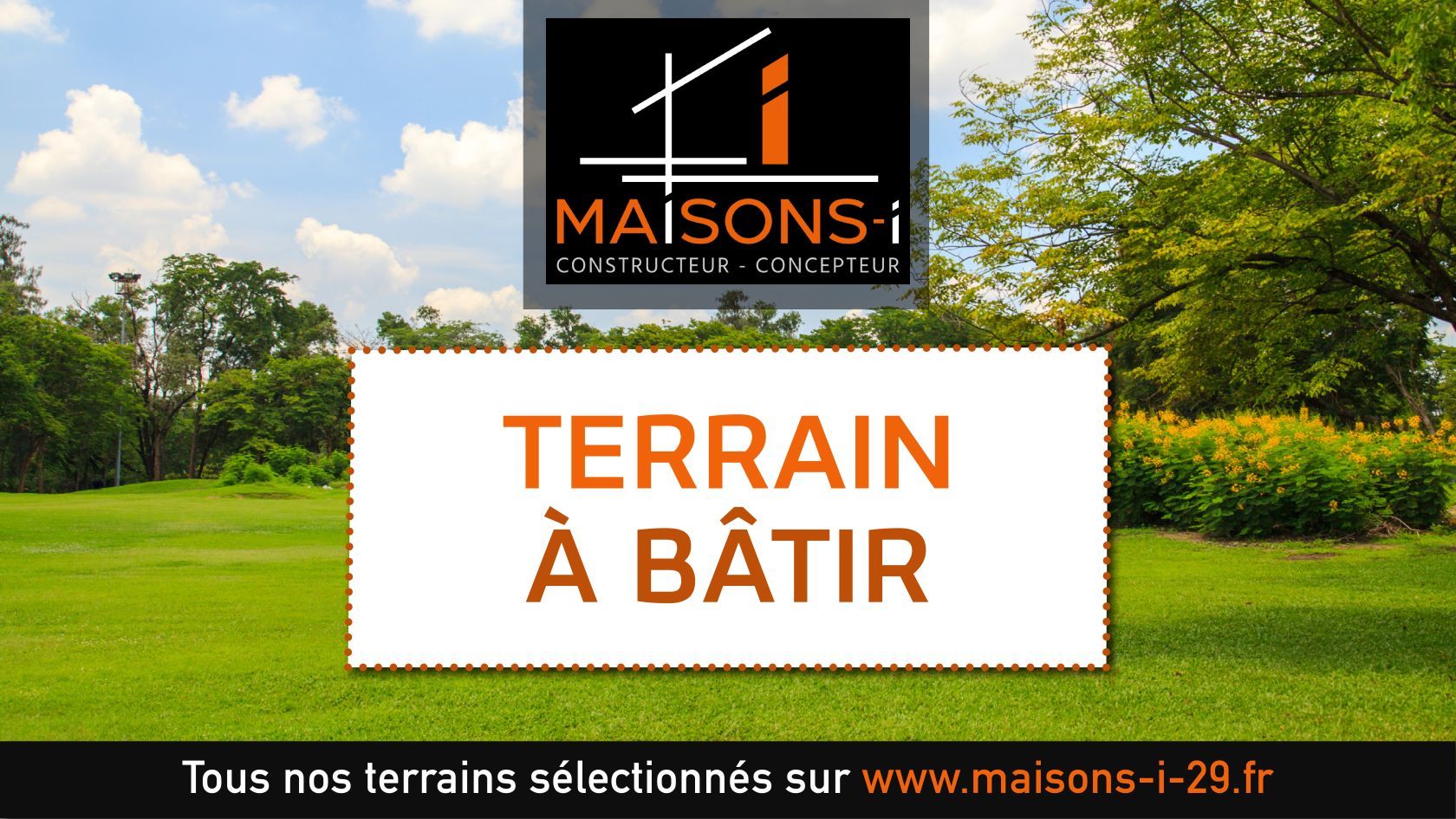 terrain à construire viabilisé en vente à BRIEC