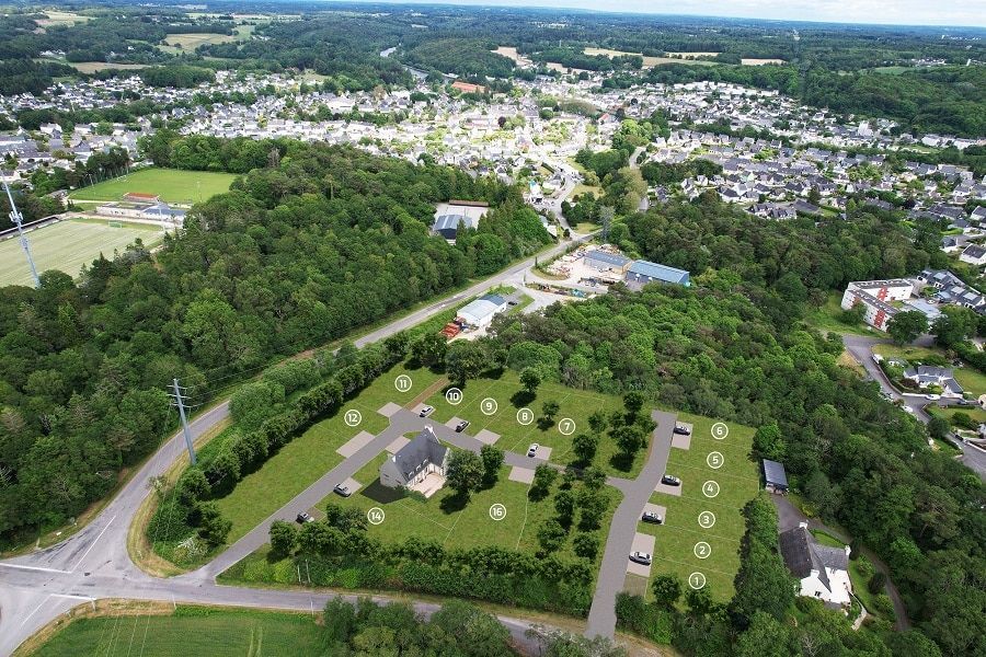 terrain à construire de 405m2 en vente à INZINZAC-LOCHRIST