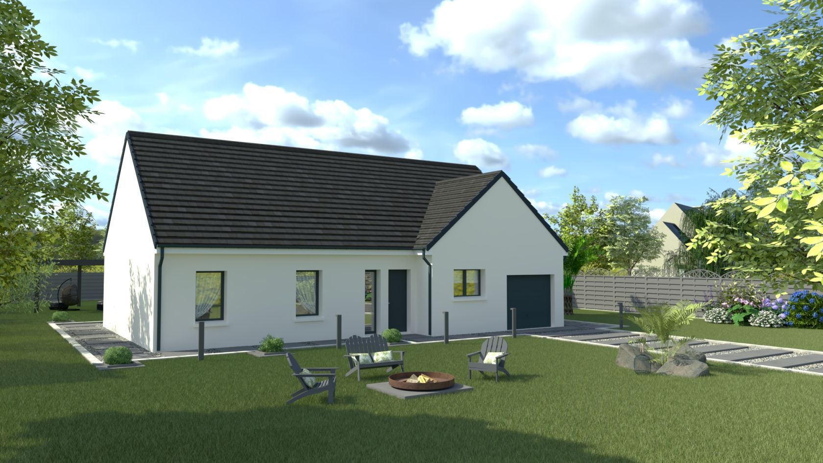 Agréable maison à construire de 91m2 en vente à BAYE (29300)