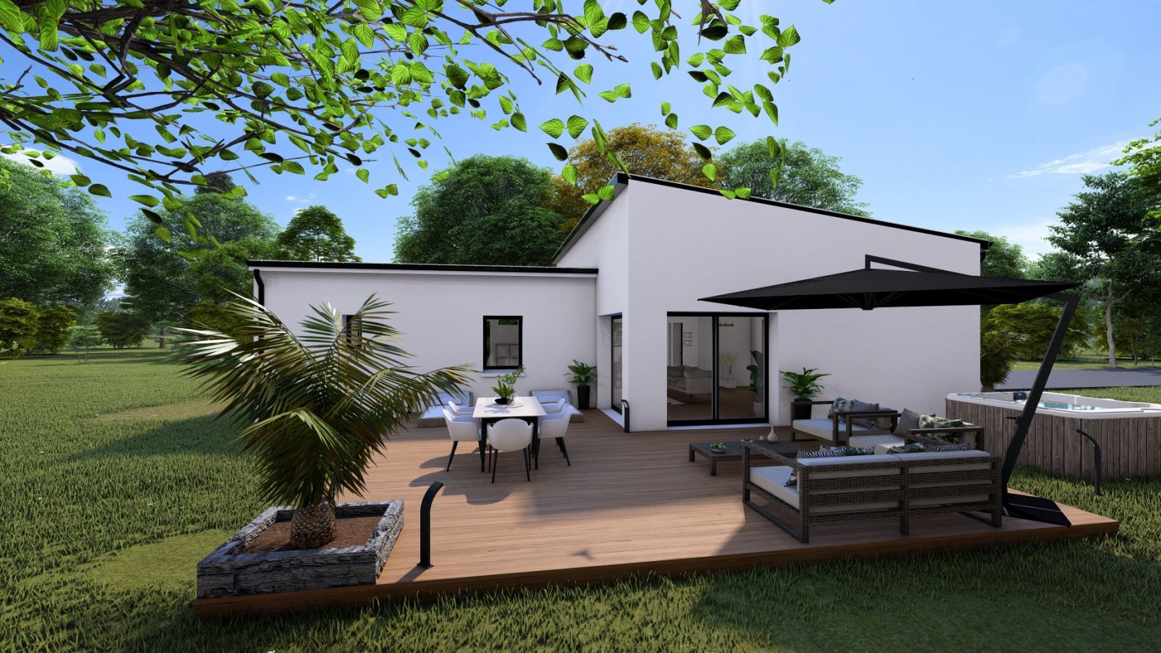 Jolie maison individuelle de 95m2 disponible à SAINT-YVI (29140)