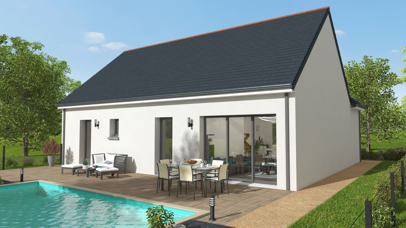 Jolie maison à construire de 82m2 disponible à BONNEMAIN