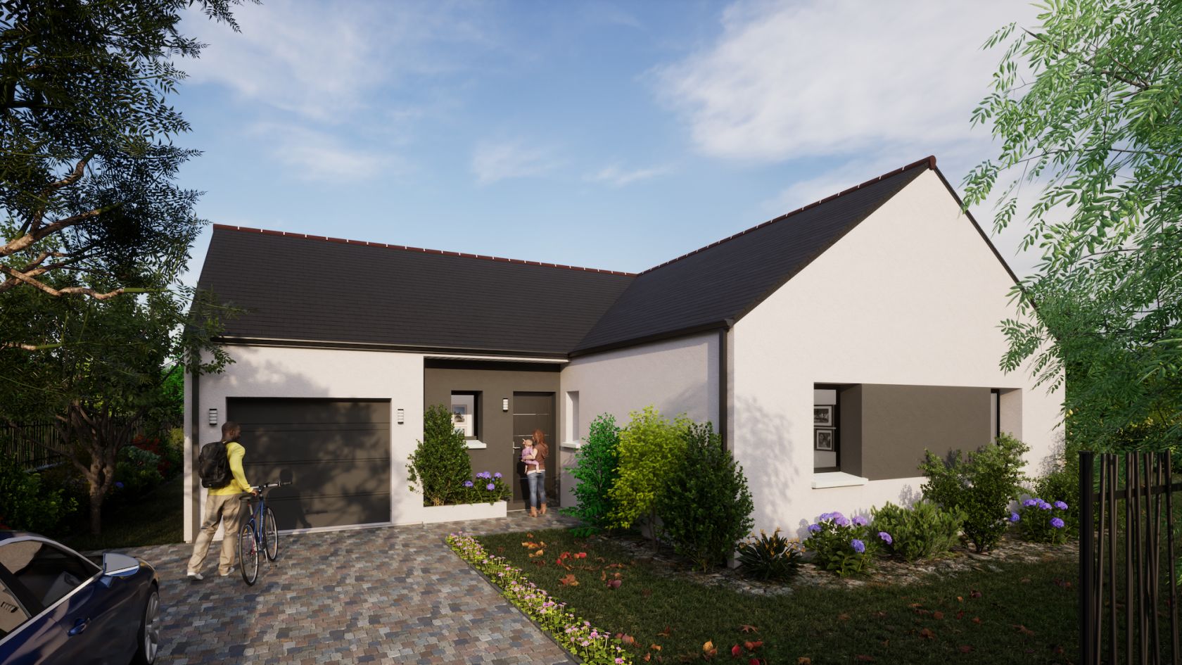 Jolie maison à construire de 92.96m2 disponible à NOZAY