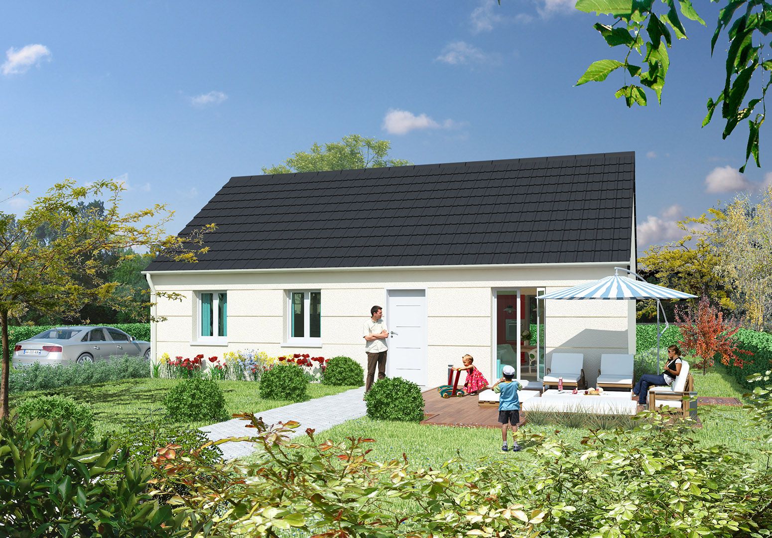 Belle maison à vendre de 85.86m2 en vente à VAUCOURTOIS