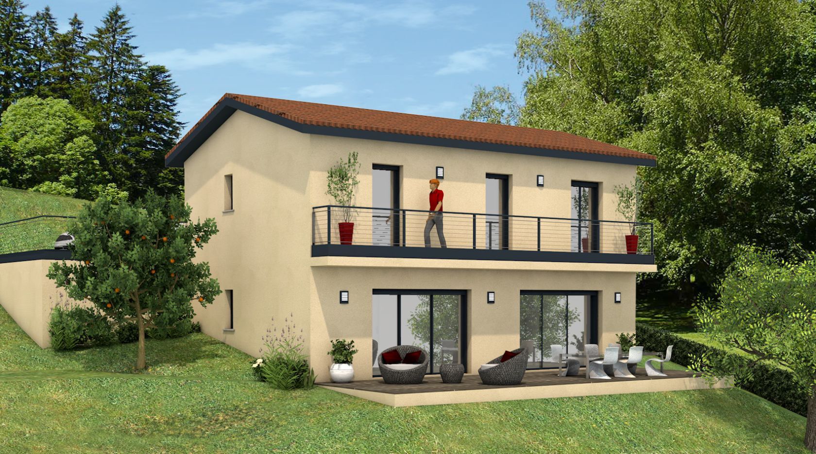 maison individuelle de 115m2 en vente à MIRIBEL