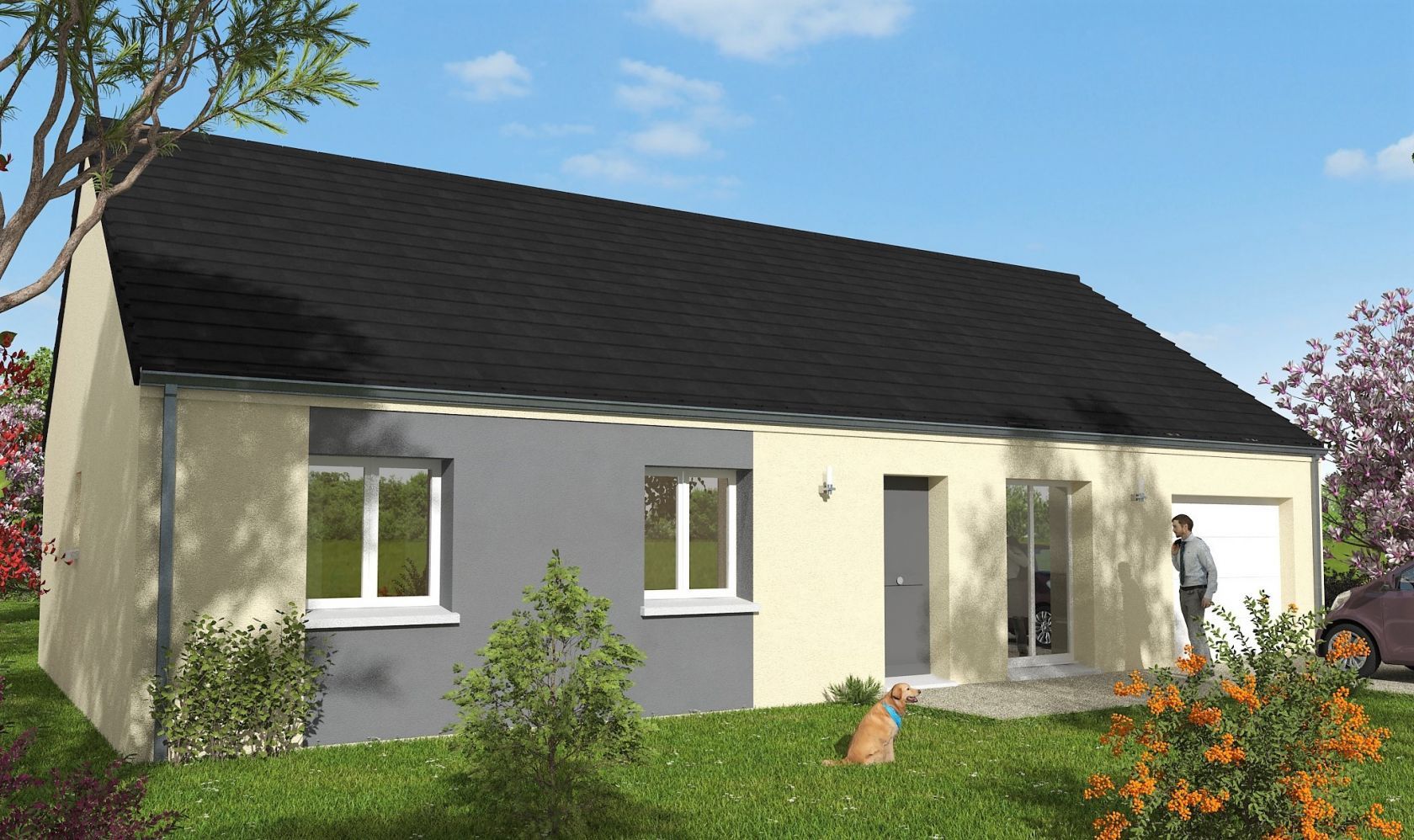 Charmante maison à construire de 100m2 en vente à MILLERY