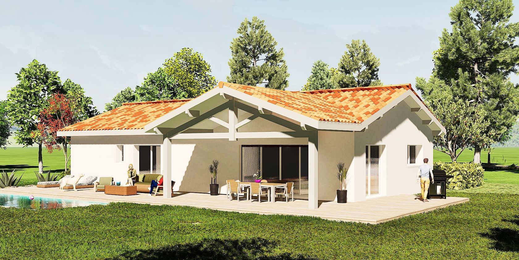 maison individuelle de 127.59m2 en vente à MOUGUERRE (64990)