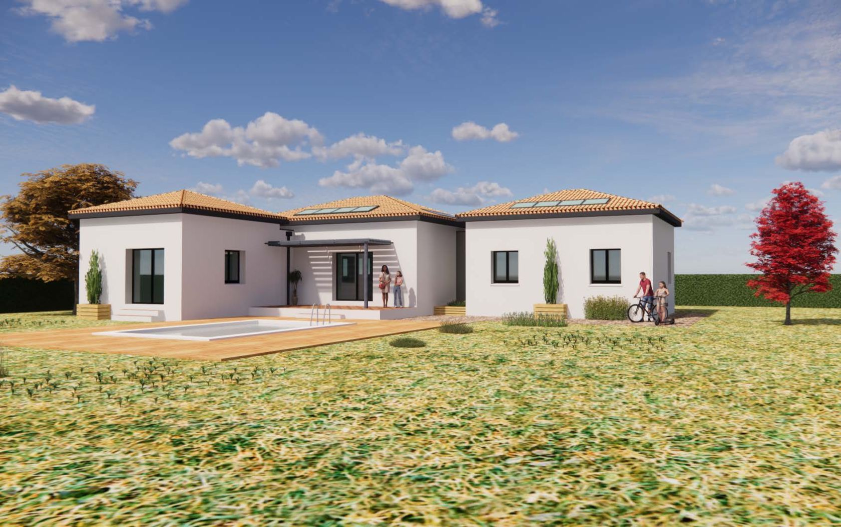 Superbe maison à construire en vente à SAINT-GELY-DU-FESC
