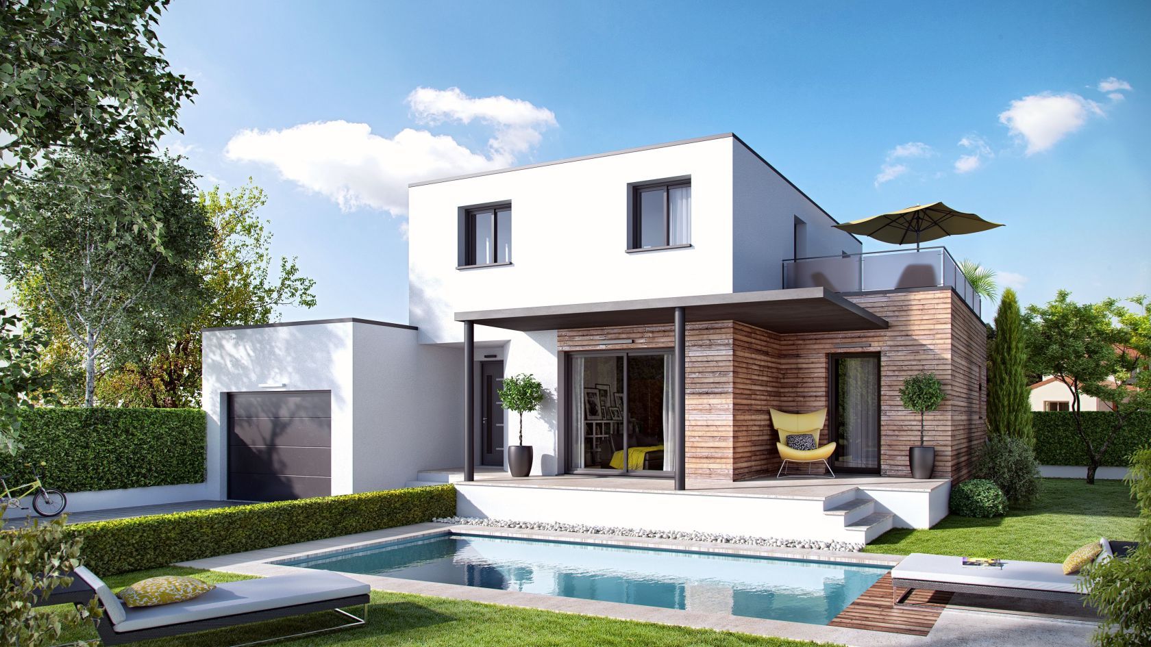maison de 100m2 à SAINT-CLEMENT-DE-RIVIERE (34980)