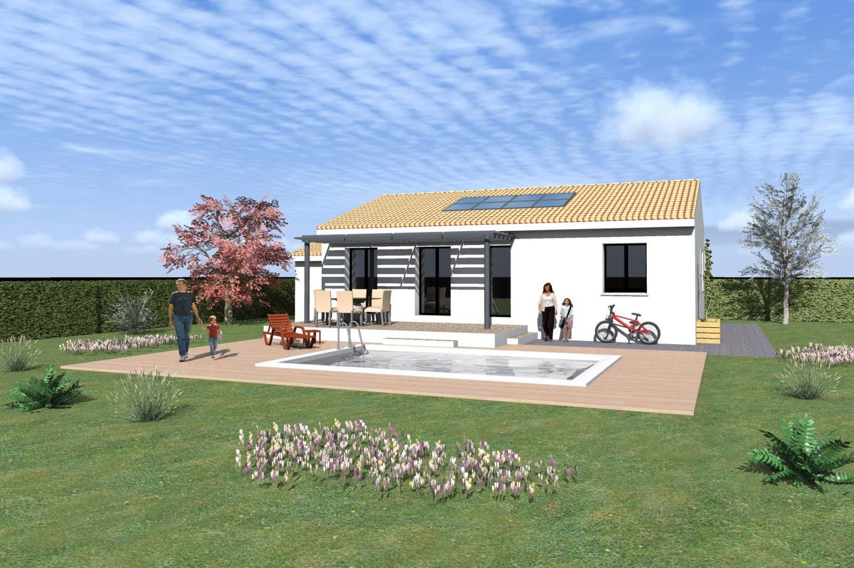 Offre de maison individuelle de 81.6m2 en vente à MONTARNAUD (34570)
