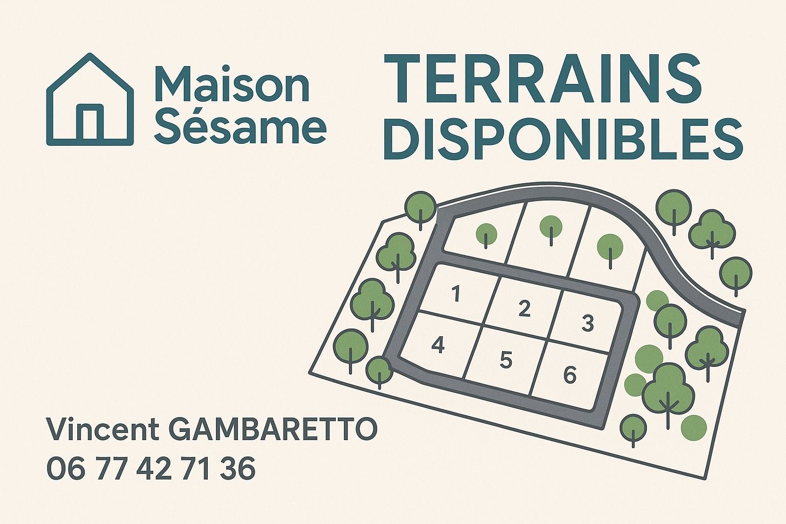 Sublime terrain constructible de 617m2 en vente à GRISY-SUISNES (77166)