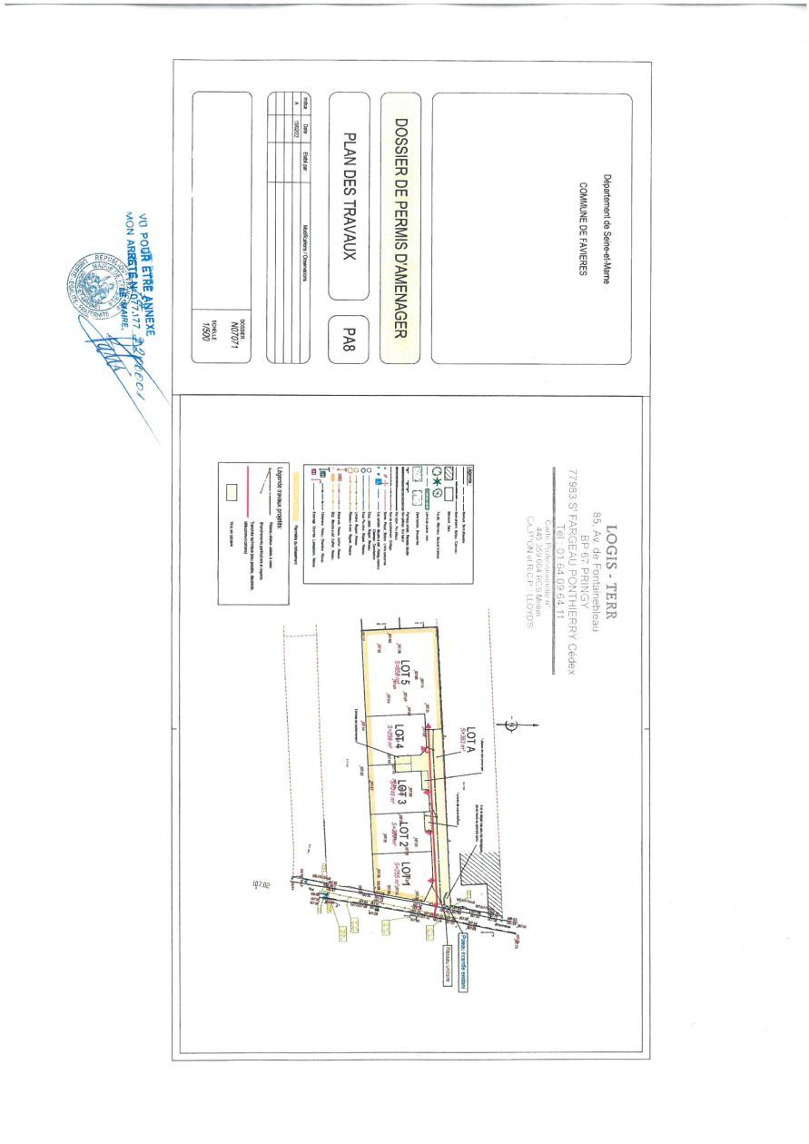 terrain à vendre viabilisé disponible à FAVIERES (77220)