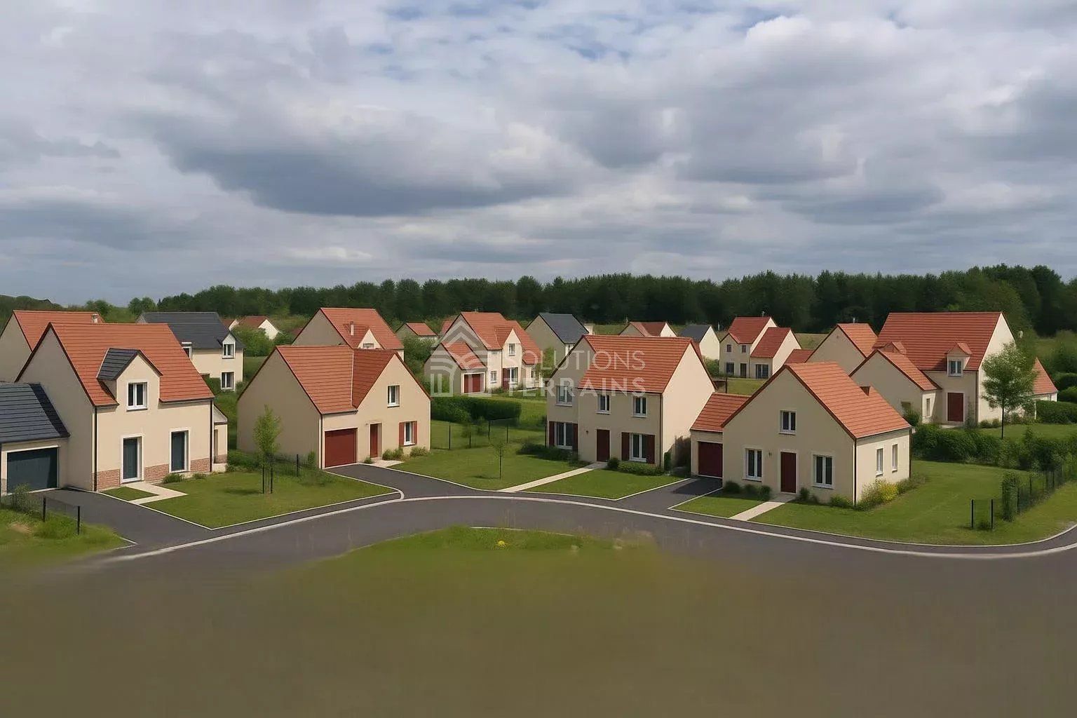 terrain constructible viabilisé de 388m2 en vente à GRISY-SUISNES