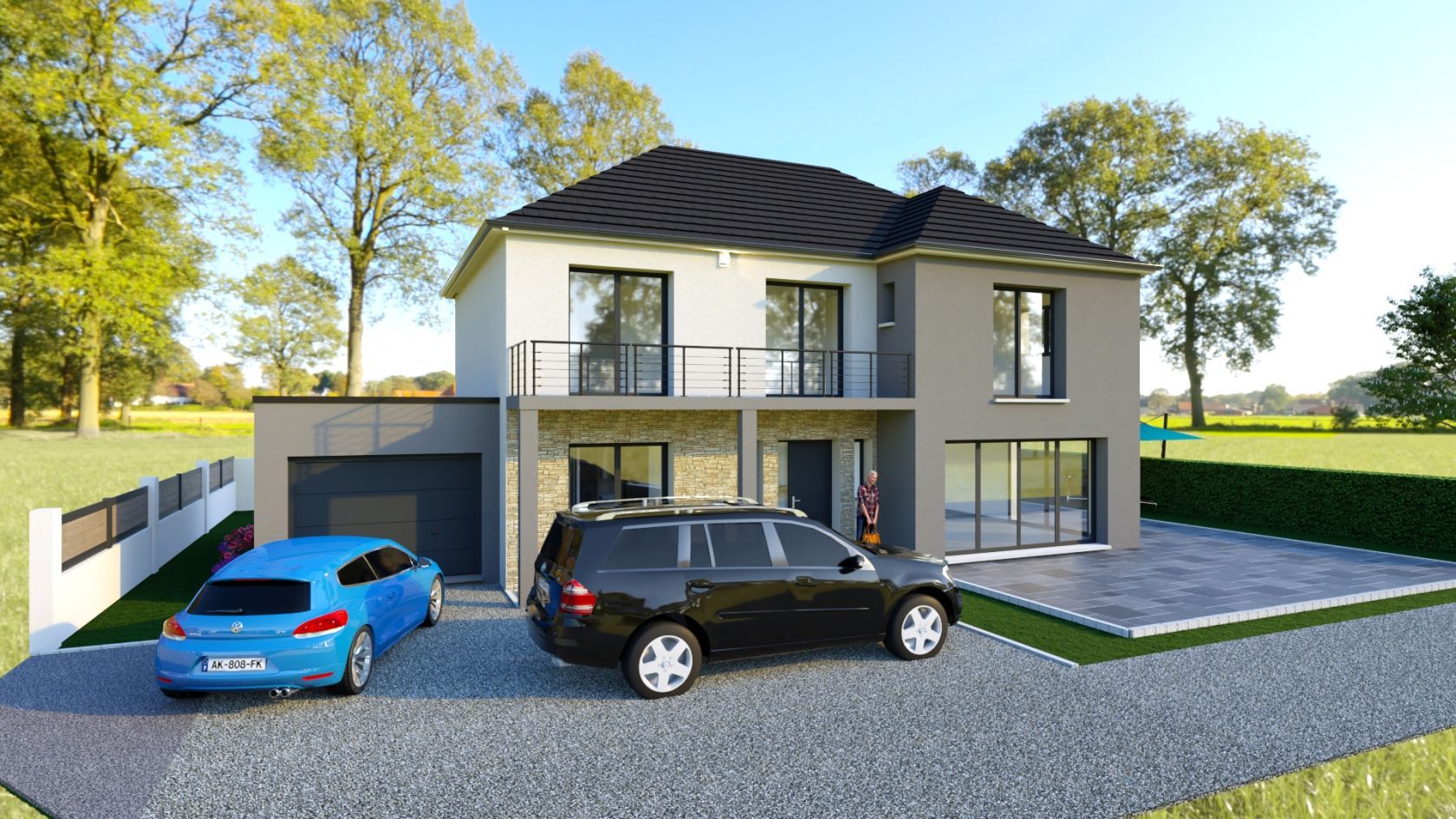 terrain constructible à VAUX-SUR-SEINE