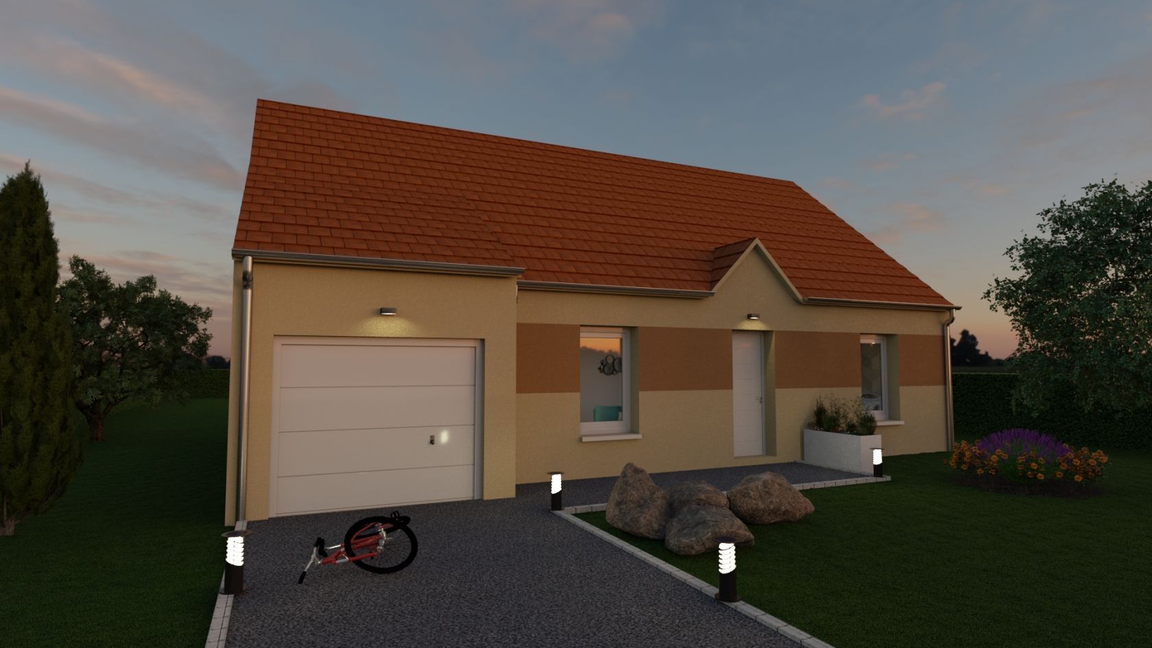 maison à construire de 79m2 à SAINT-SAUVEUR-MARVILLE (28170)