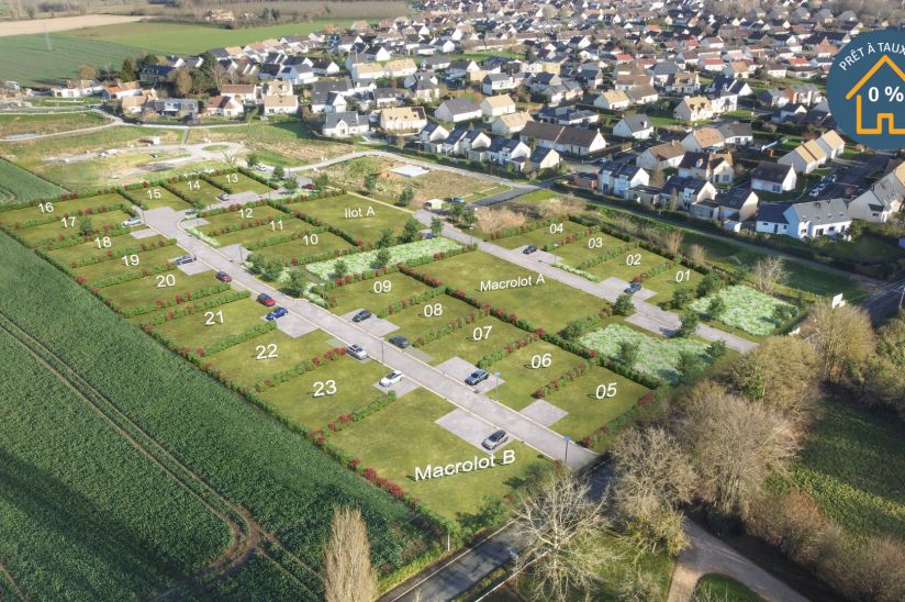 terrain à vendre viabilisé en vente à SARGE-LES-LE-MANS