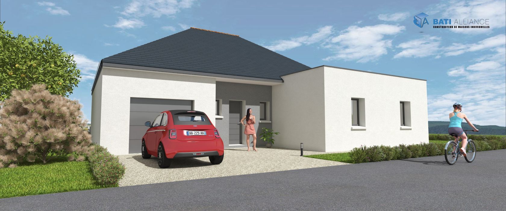 Charmante maison à construire de 111m2 à MAYENNE (53100)