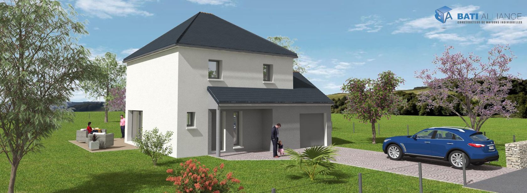 maison individuelle de 97m2 à SAINT-BAUDELLE (53100)