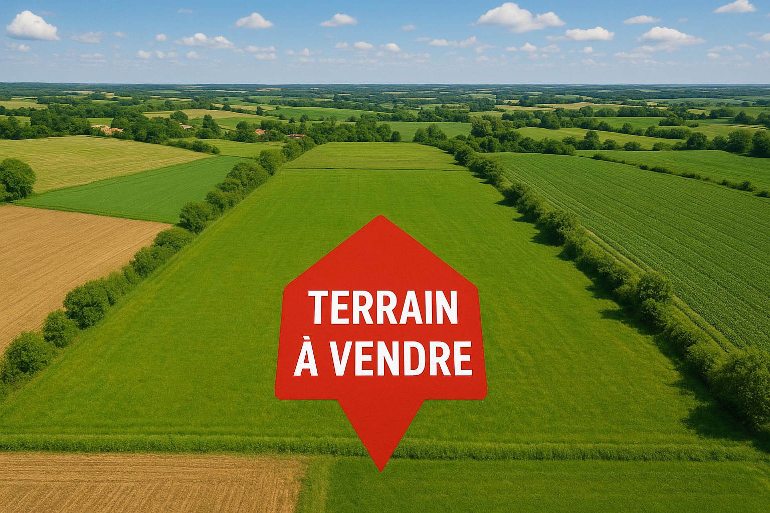 Sublime terrain à construire disponible à ANGLIERS