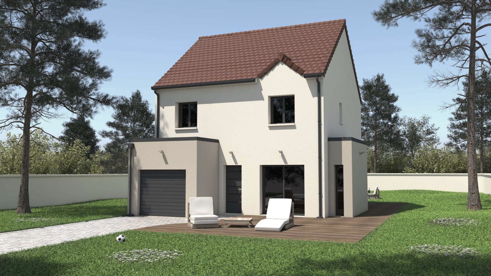 Charmante maison à construire de 116.34m2 disponible à LOUVIERS (27400)