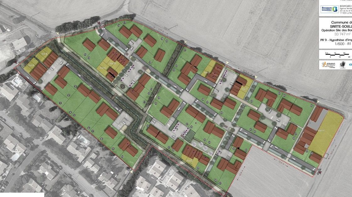 Photo maison Terrain à bâtir de 477 m2 au prix de 134000 euros à SAINTE-SOULLE.