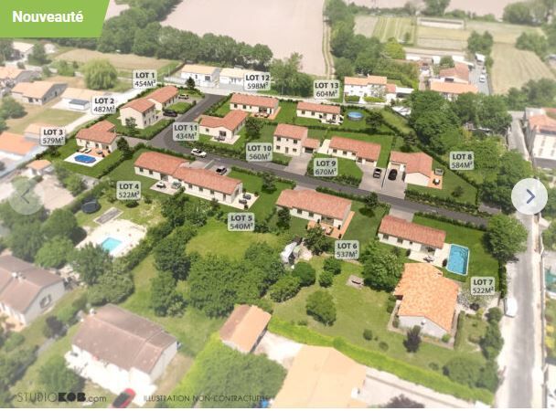 Photo maison Terrain à bâtir de 454 m2 au prix de 44000 euros à GRANZAY-GRIPT.