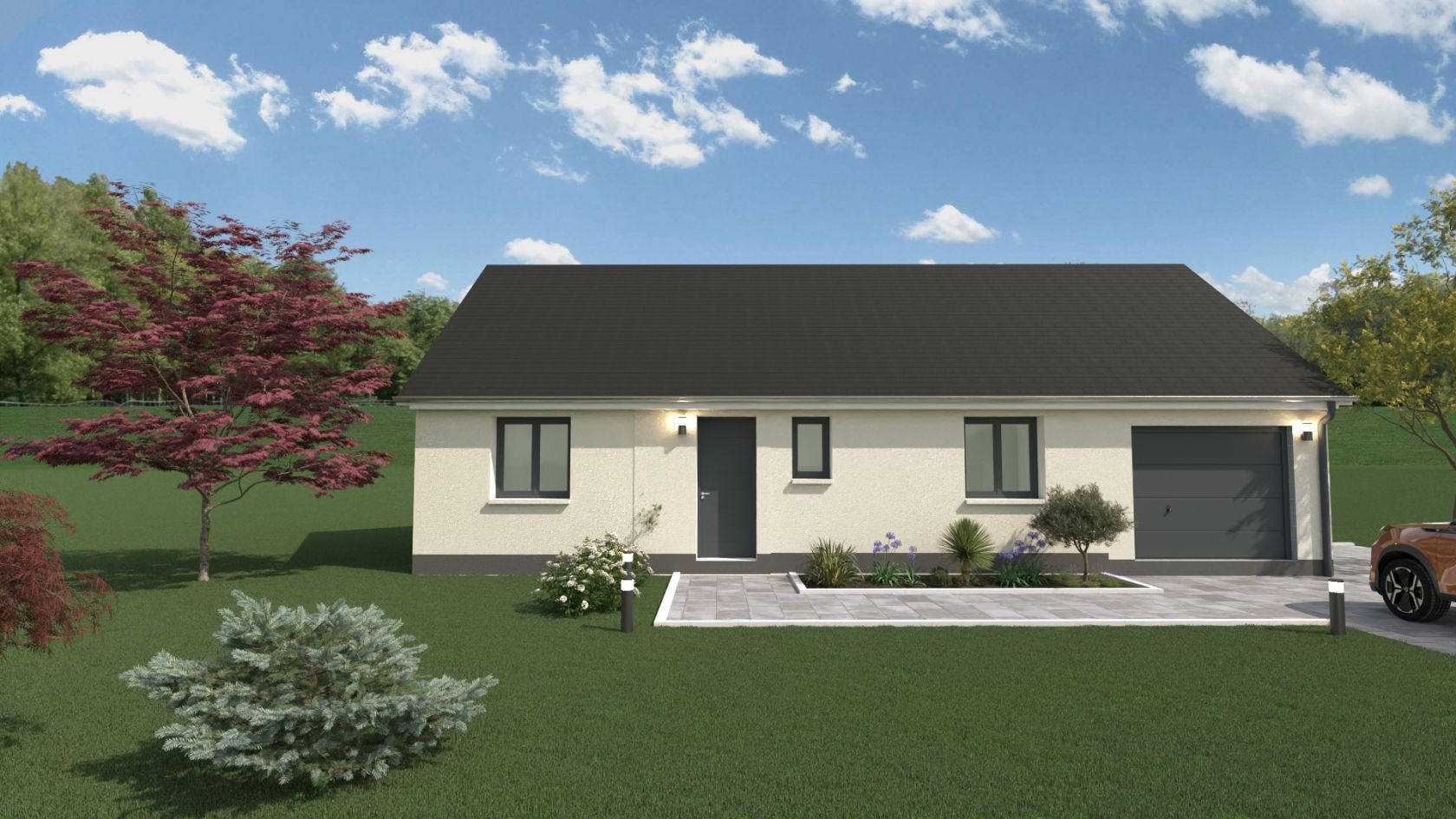 Projet de construction d'une maison 76 m² avec terrain à BOUELLES (76)