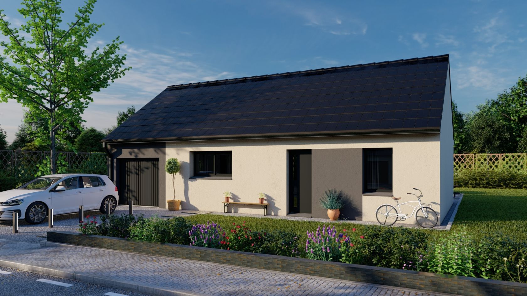 Projet de construction d'une maison 67.59 m² avec terrain à DERCHIGNY (76)