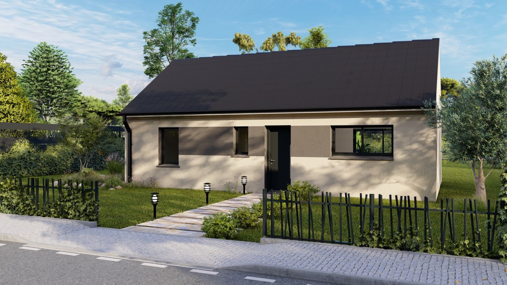 Projet de construction d'une maison 69.36 m² avec terrain à FONTAINE-EN-BRAY (76)