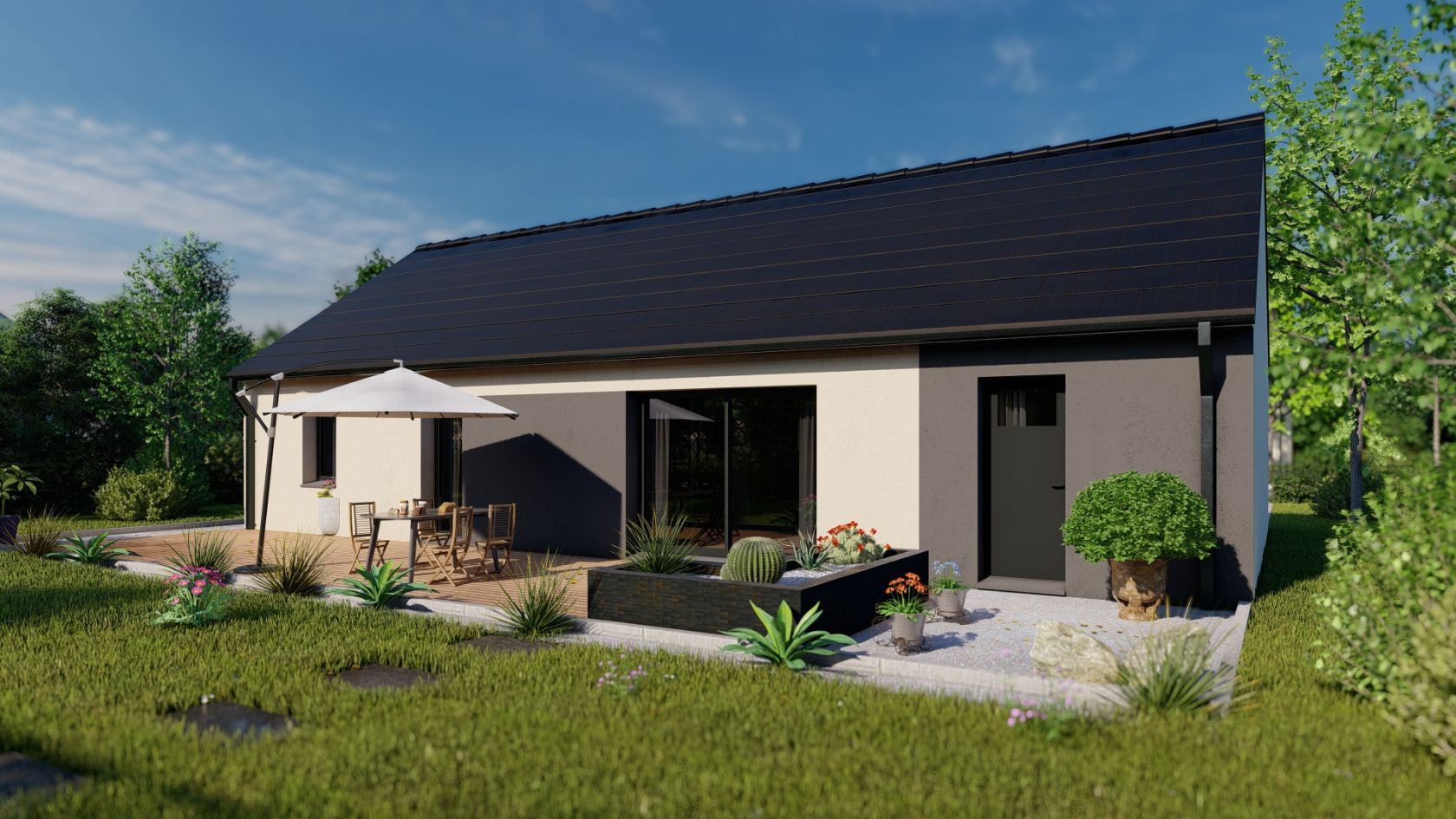 Projet de construction d'une maison 78.09 m² avec terrain à FRESQUIENNES (76)