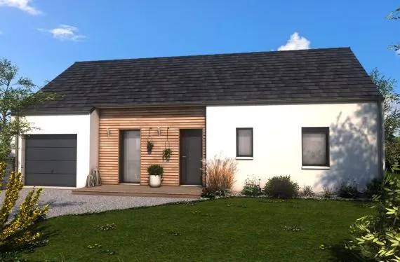 Maison 80 m² sur terrain 406 m²