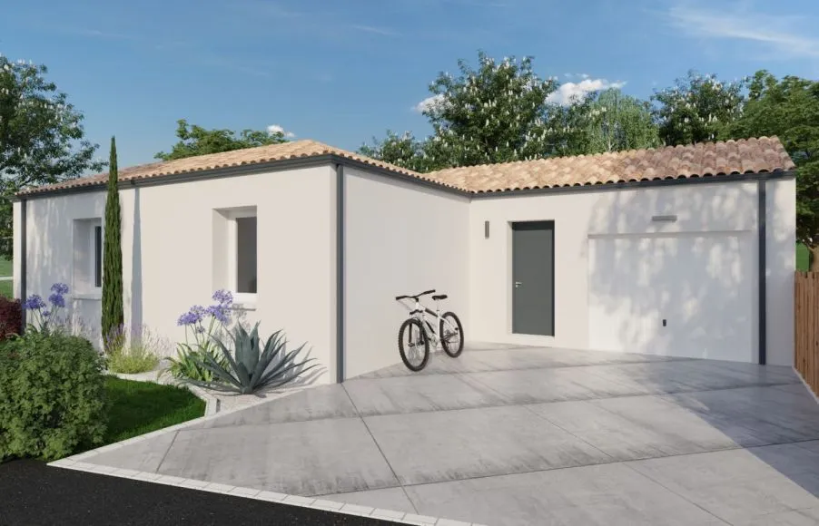 Image Projet de construction d'une maison 62.57 m² avec terrain à LE FENOUILLER (85)