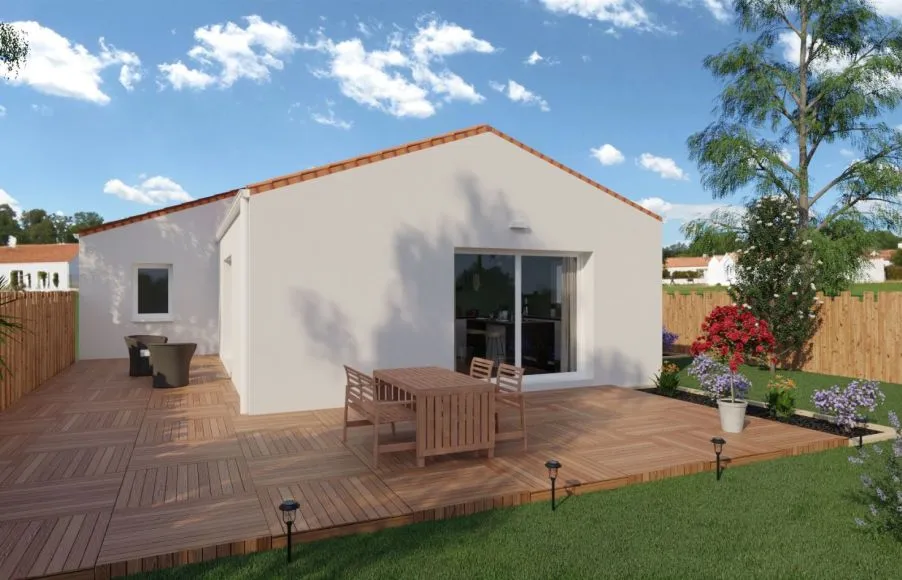 Image Maison contemporaine, basse consommation, la Roulière, proche plage et commerces