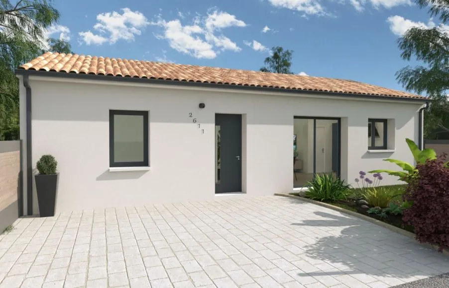 Image Projet de construction d'une maison 66 m² avec terrain à SAINT-PHILBERT-DE-GRAND-LIEU (44)