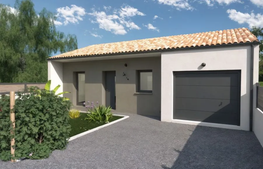 Image Projet de construction d'une maison 86 m² avec terrain à SAINT-PHILBERT-DE-GRAND-LIEU (44)