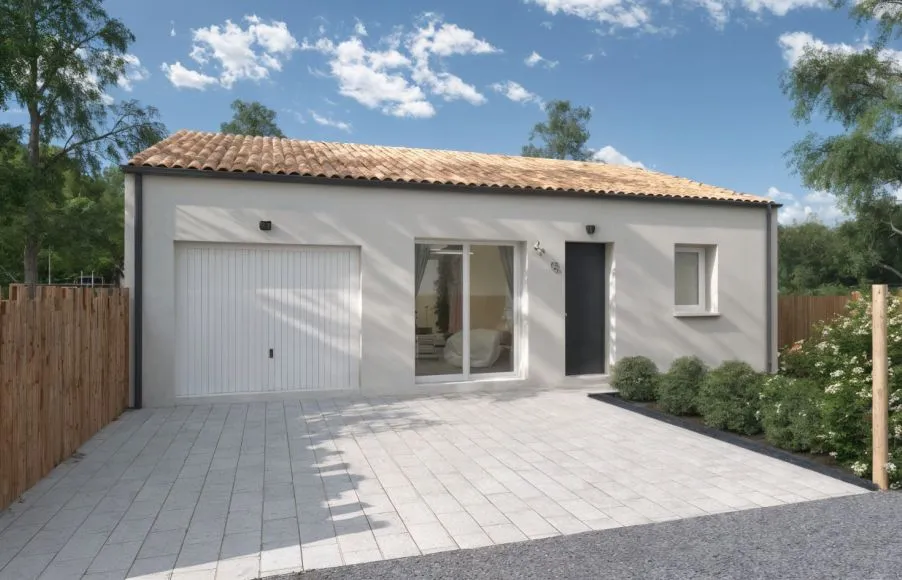Image Projet de construction d'une maison 66 m² avec terrain à SAINT-JULIEN-DE-CONCELLES (44)