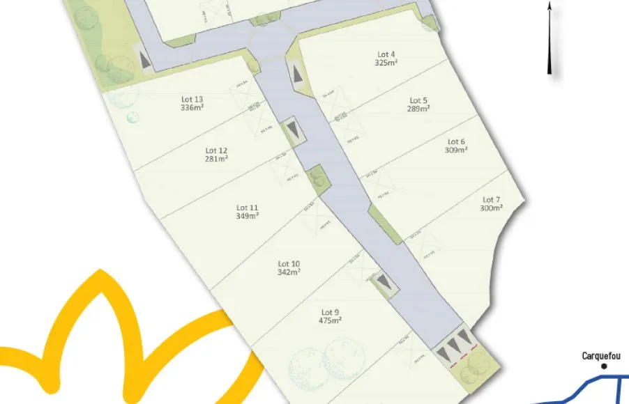 Image Terrain à bâtir de 342 m² à LE LOROUX-BOTTEREAU (44)
